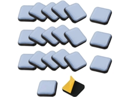 Conjunto De 20 Deslizadores Quadrados Ptfe Para Móveis, Ideais Para Pés De Cadeiras, Sofás E Mesas Almofadas