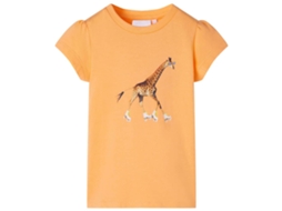 T-shirt De Criança Laranja-brilhante 128