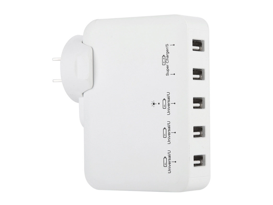 Carregador Orico com 5 Portas Usb e Indicador Led EOOCOO