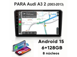 Rádio de carro HEXINEX, 9 polegadas, Android, 6GB+128GB, Wi-Fi, compatível com Bluetooth e GPS