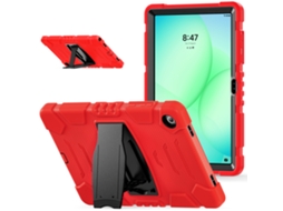 Capa para Samsung Galaxy Tab A11 Plus 11 Polegadas À Prova de Quedas com Suporte Vermelho GERTIZ (2025)
