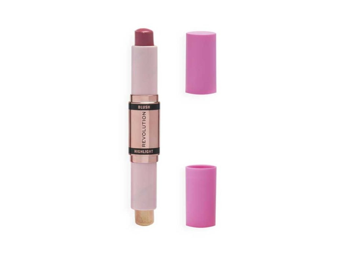 Duo De Iluminador E Blush Em Bastão