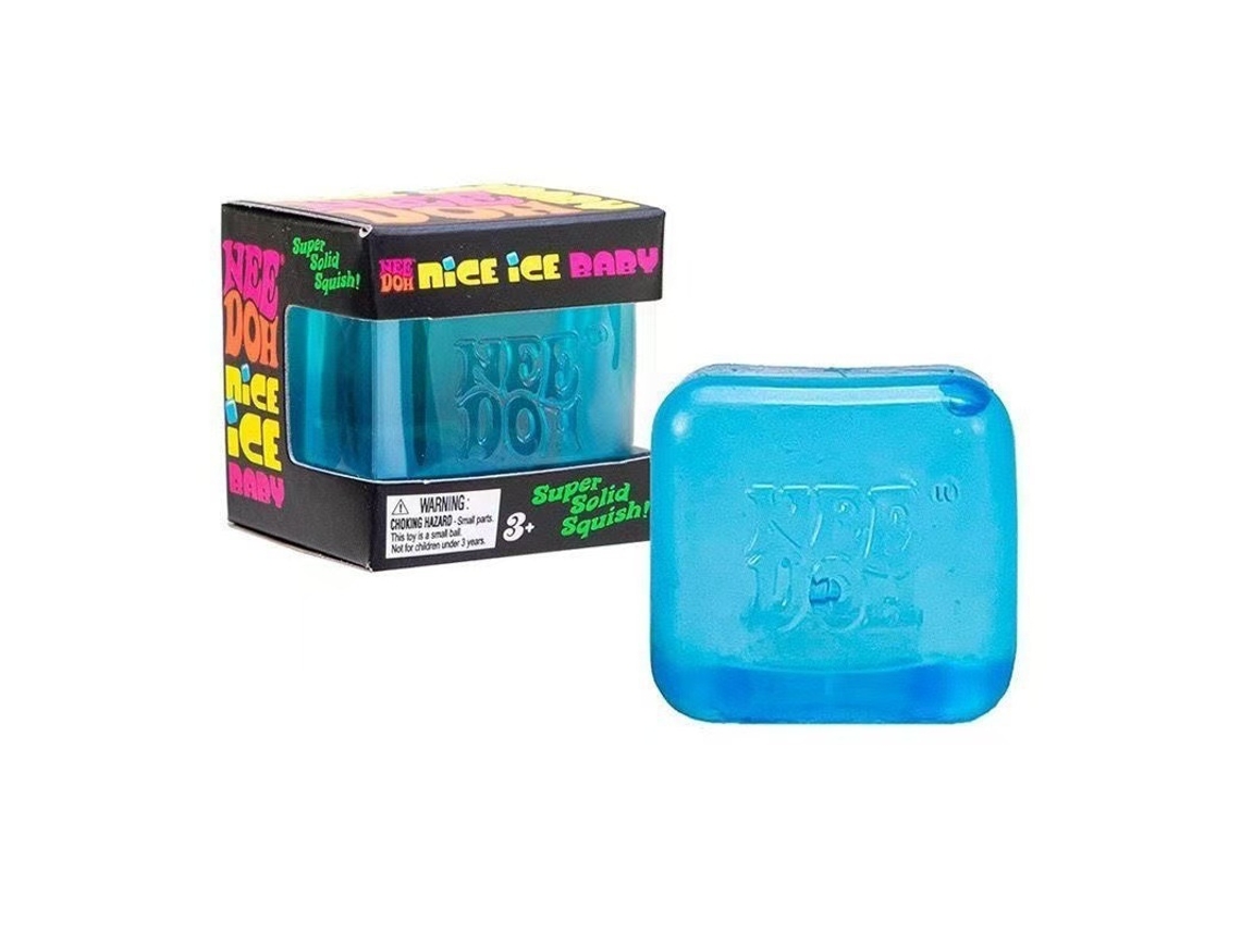 1 Brinquedo Para Amassar, Cubo De Malte De 5,5 Cm Para Amassar – Azul