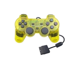 Para Ps2 Wired Game Controller Gamepad Dupla Vibração Clear Controller Gamepad Joypad Para Playstation 2 Ps2 Gamepads Acessório Hengjian