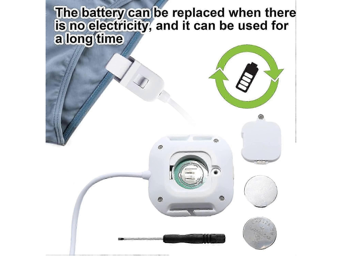 Alarme De Enurese Noturna H-ghyt Para Meninos E Meninas Com Alarme De Xixi, Volume, Vibração E Luz Intermitente. Monitor De Enurese Noturna Para