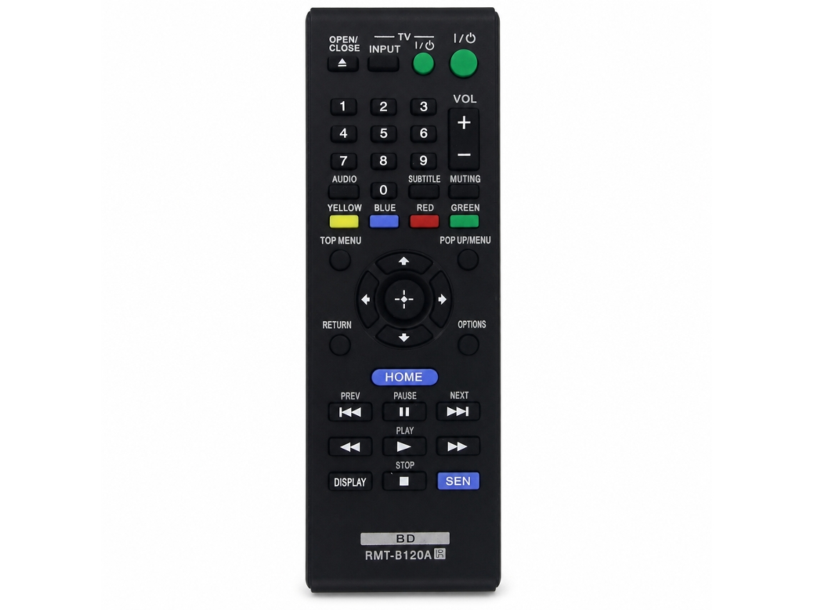 Comando À Distância De Substituição Compatível Com Leitor Blu-ray/dvd Sony Rmt-b120a