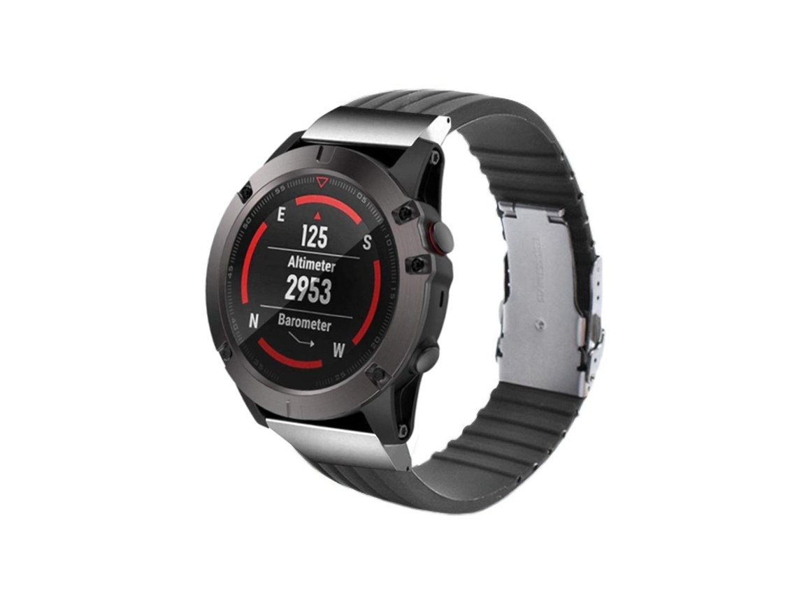 Bracelete Silicone Líquido para Garmin Descent Mk2i Cinza