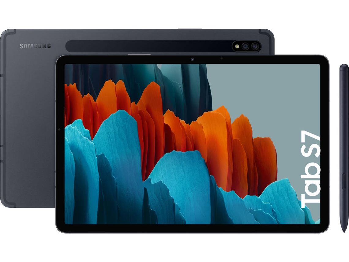 Tablet SAMSUNG Galaxy Tab S7 (11'' - 128 GB - 6 GB RAM - Wi-Fi - Preto)
