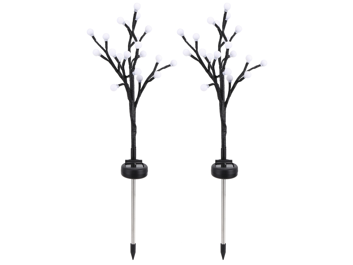 Laxiscreed Conjunto De 2 Luzes Solares Led Para Jardim, Caminho E Relva Ao Ar Livre