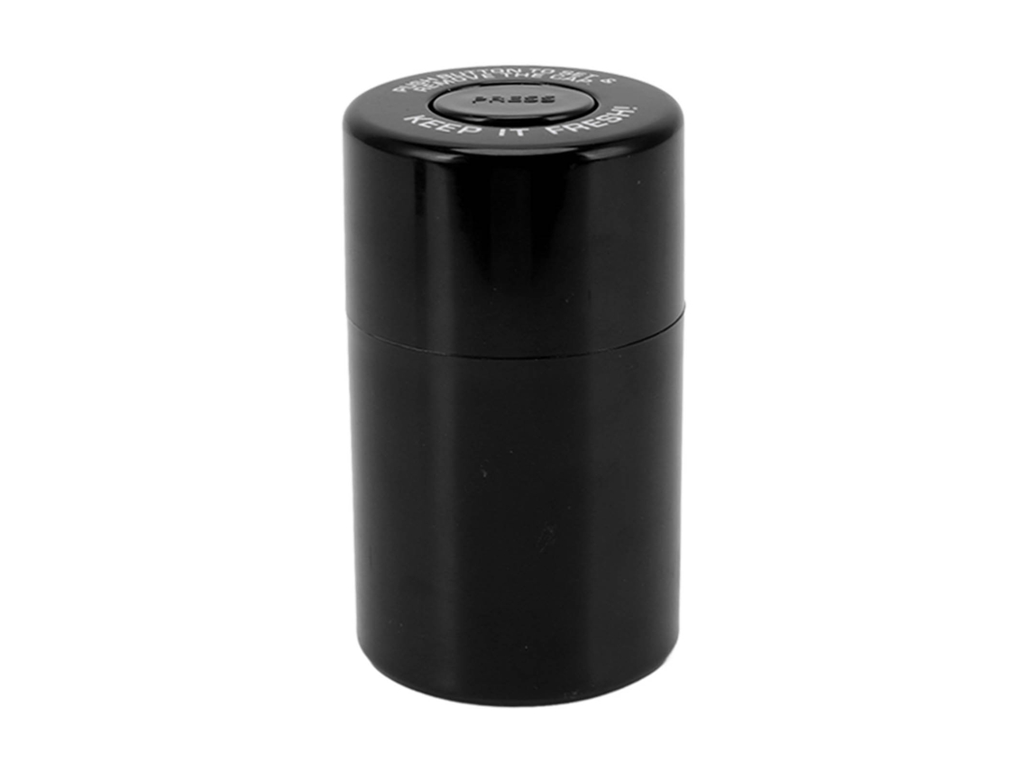 Caixa de Armazenamento Airtight Plástica para Tabaco e Ervas com Selagem Prova de Odor Ideal para Viagens Preta S/MARCA