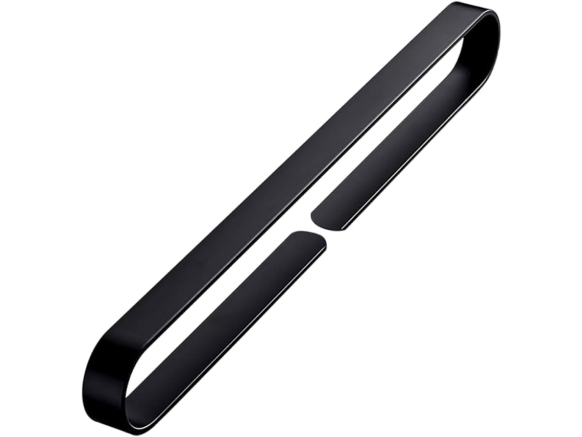 Suporte De Toalhas Adesivo Sem Furos, 50cm, Alumínio Espacial Preto
