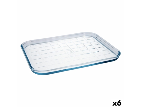 Molde para O Forno Pyrex Classic Plano 33 X 27 X 2 Cm Transparente Vidro 6 Unidades