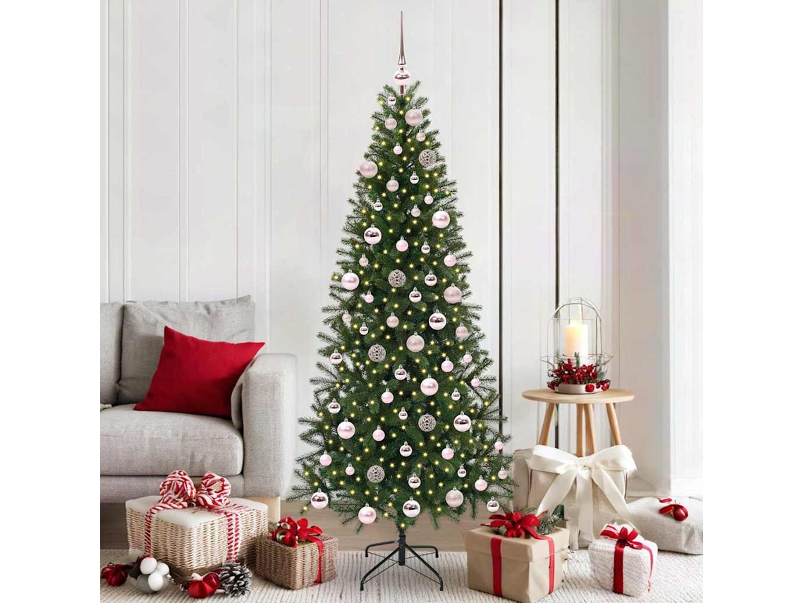 Vidaxl Árvore De Natal Artificial Verde 180 Cm Pe E Pvc