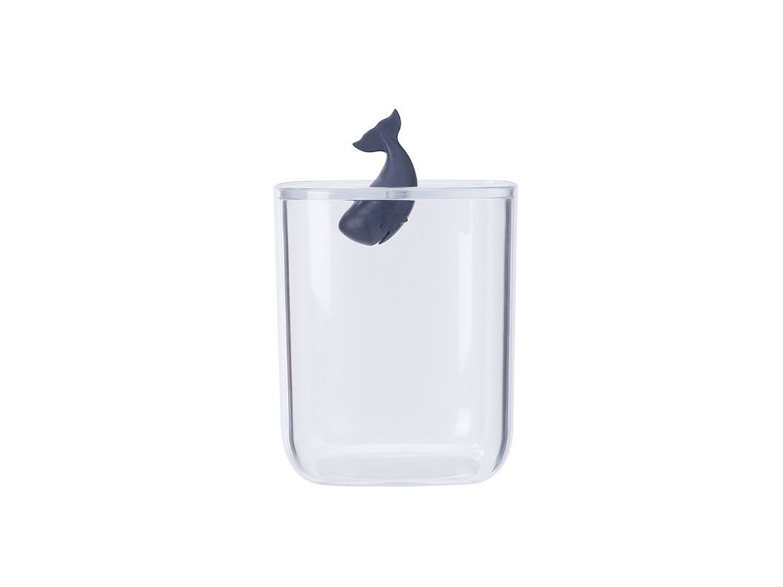 2 Caixas de Armazenamento Animal Baleia, para Cotonetes, Anti poeira, Acrílico S/MARCA