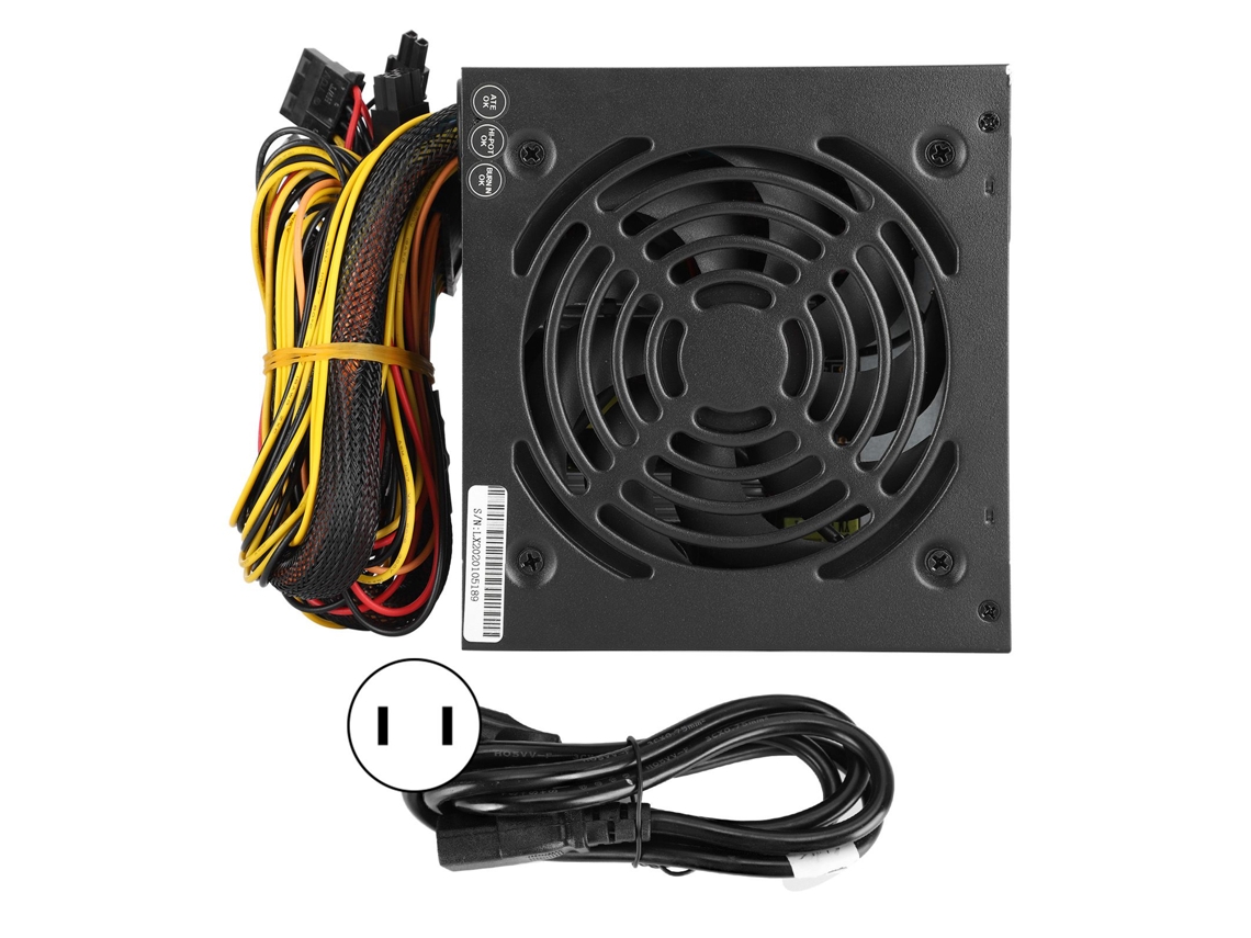 Fonte de Alimentação para Computador Desktop EOOCOO (ajustável 115/230v, Potência Nominal 400w, Ventilador Silencioso, Atx 24 pino)