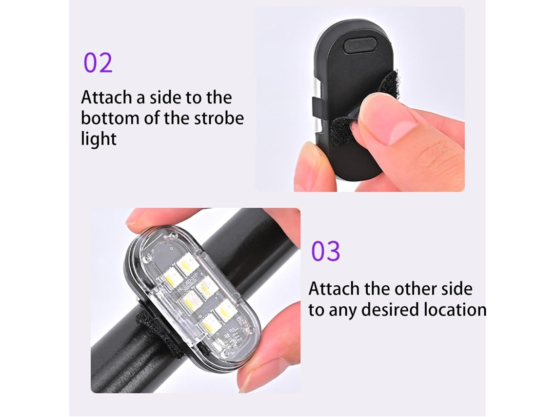 Luzes Estroboscópicas Para Carro, Iluminação Led Recarregável