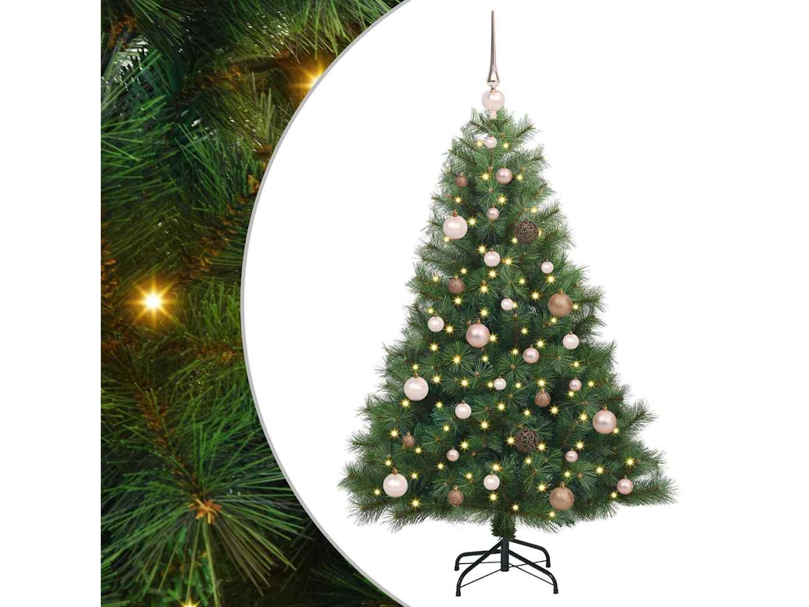 Conjunto 1 Decoração Sazonal Vidaxl Verde Plástico (150 Cm)