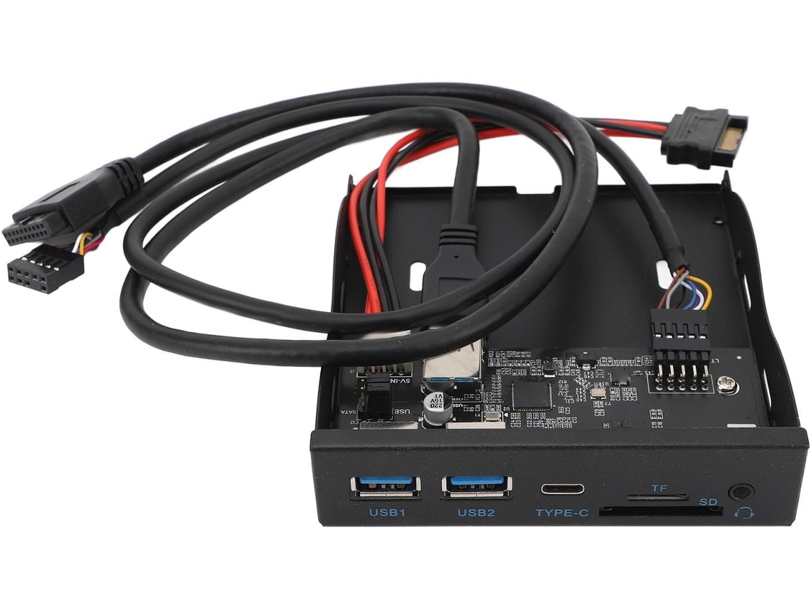 Hub Usb-c Com Painel Frontal De 3,5 Polegadas, 2 Portas Usb 3.0 E