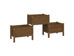 Planter, Planters Vidaxl Marrom Madeira De Pinho (178.5 X 44 X 75 Cm)