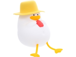 Luminária noturna de LED em formato de pato amarelo Angooily Feita