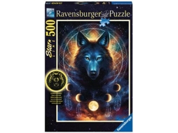 Puzzle RAVENSBURGUER Lobo Brilhante (500 Peças)
