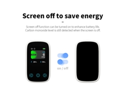 Medidor de Qualidade do Ar 3 em 1 com Sensor NDIR, Display TFT LCD, Calibração Automática