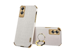 Capa De Celular Com Textura De Crocodilo Galvanizada 6d Para Oppo A17 Com Suporte