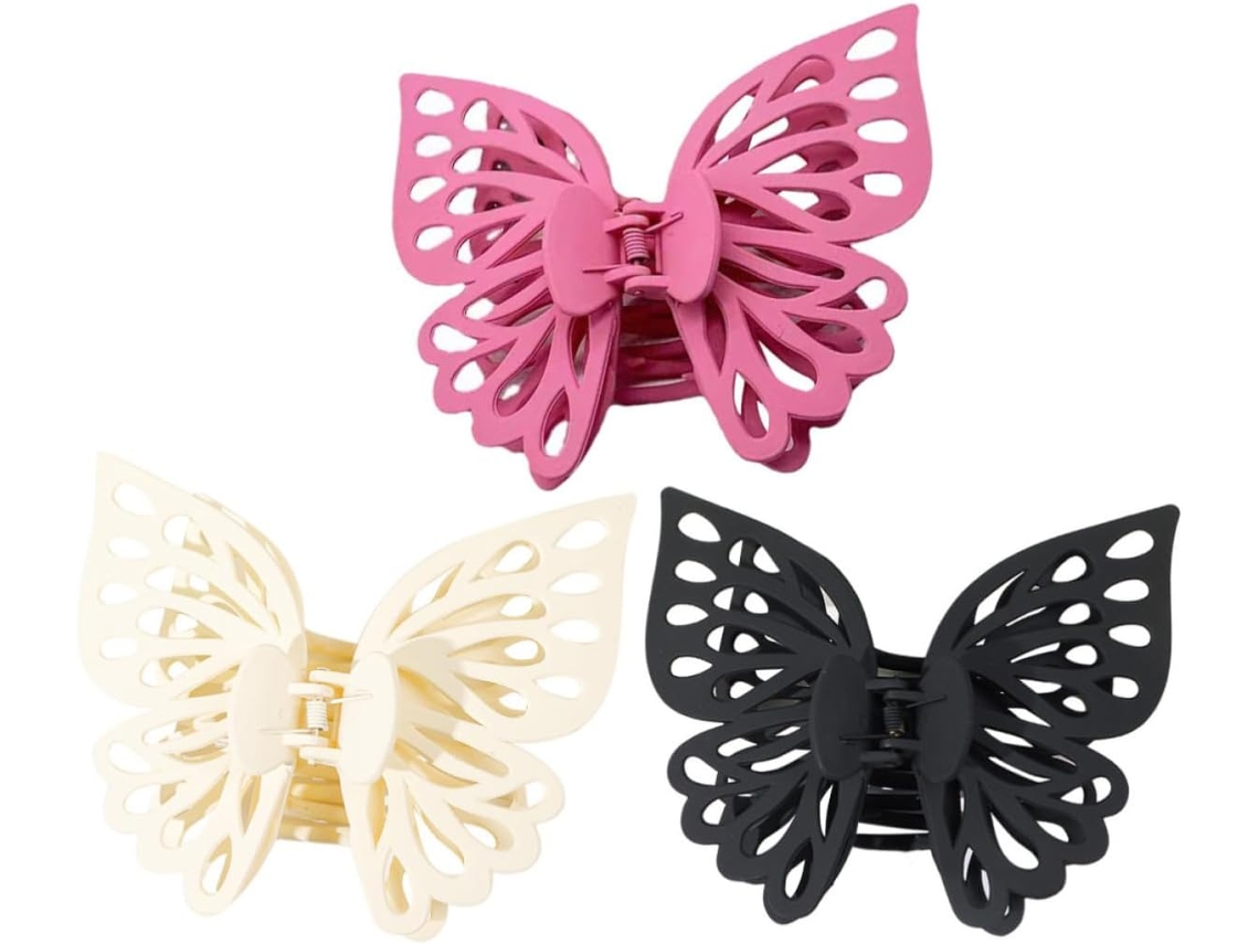 Presilhas De Cabelo, 3 Peças, Para O Queixo, Acessório De Cabelo Feito De Abs E Ps
