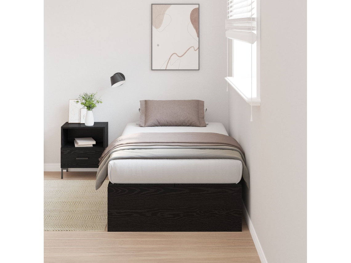 Cama De Solteiro Com Estrado Engenheirada Lovely Home Preto (200x80x31.5cmcxlxa)