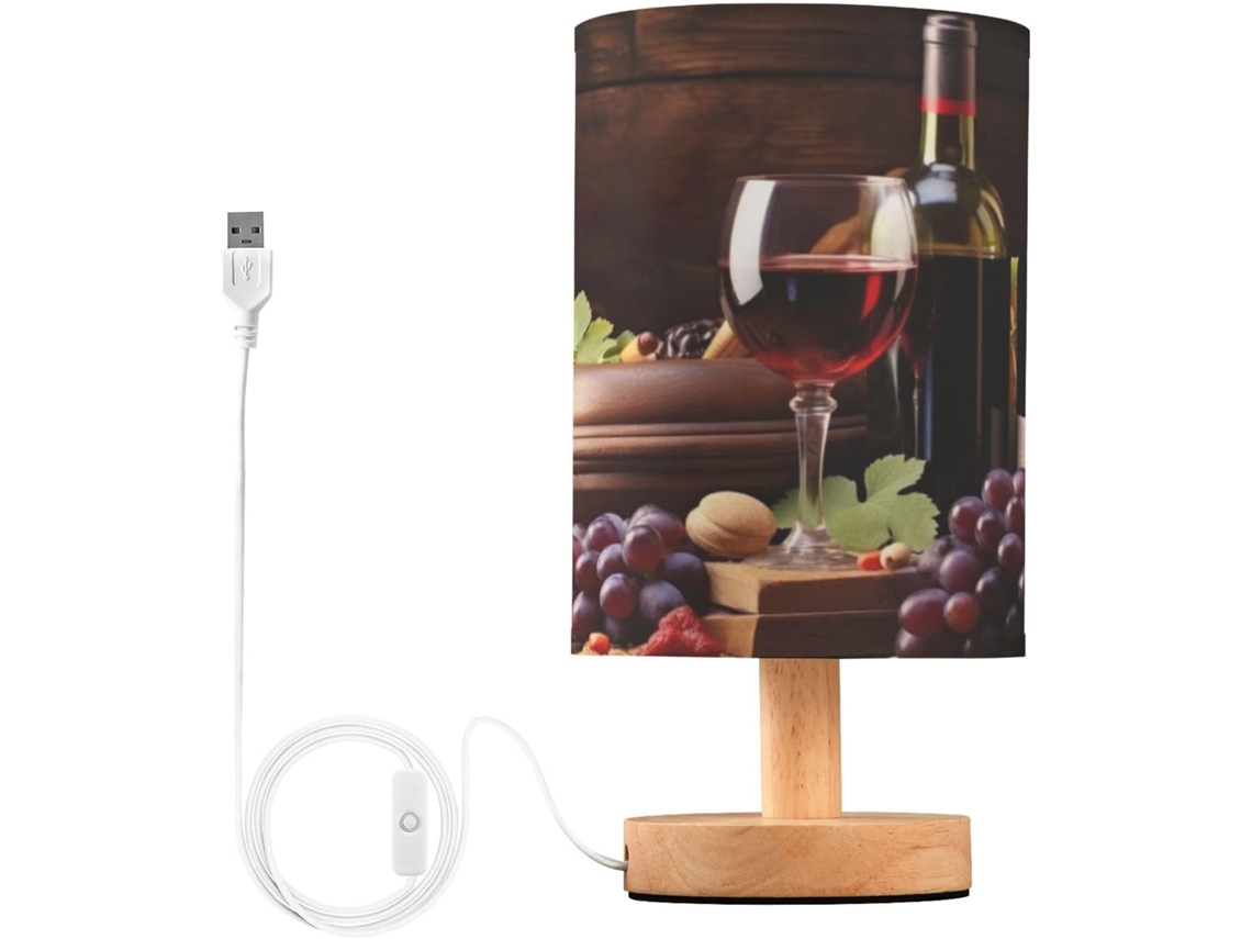 Abajur De Mesa Para Quarto, Pequeno Abajur De Cabeceira Usb, Luminária De Mesa Led Com Cúpula Tecido Para Sala Estar