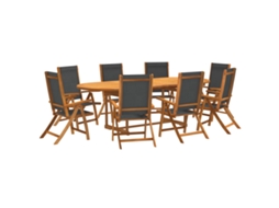 Garden Dining Set, Garden Dining Sets Vidaxl Marrom Madeira De Acácia (n/a)