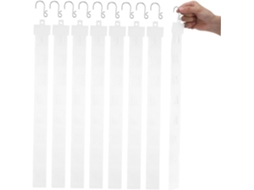 Fita De Plástico Para Exposição De Produtos, 50 Cm, Com 8 Ganchos Em S, Pacote Com 20 Unidades, Cabide Leve Para Exibição.