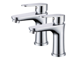 Torneiras Cromadas Para Casa De Banho, 2 Peças, Duas Vias, Misturadora, Para Casa De Banho, Latão, Torneiras Modernas