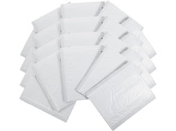 Pacote com 100 Sacos de Envio Autoadesivos com Bolhas, Acolchoados e Resistentes para Envio Rápido e Fácil de Roupas