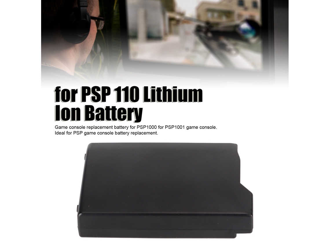 Bateria De Reposição Para Console Psp 110 1800mah Íon De Lítio Compatível Com Psp1000 Psp1001