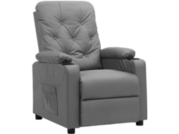 Recliner Chair, Recliner Chairs Vidaxl Cinzeto Couro Artificial