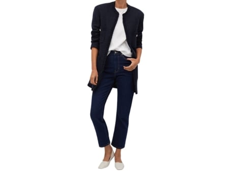 Sobretudo De Mulher Mango Colcha Tweed Cairo Azul (s)