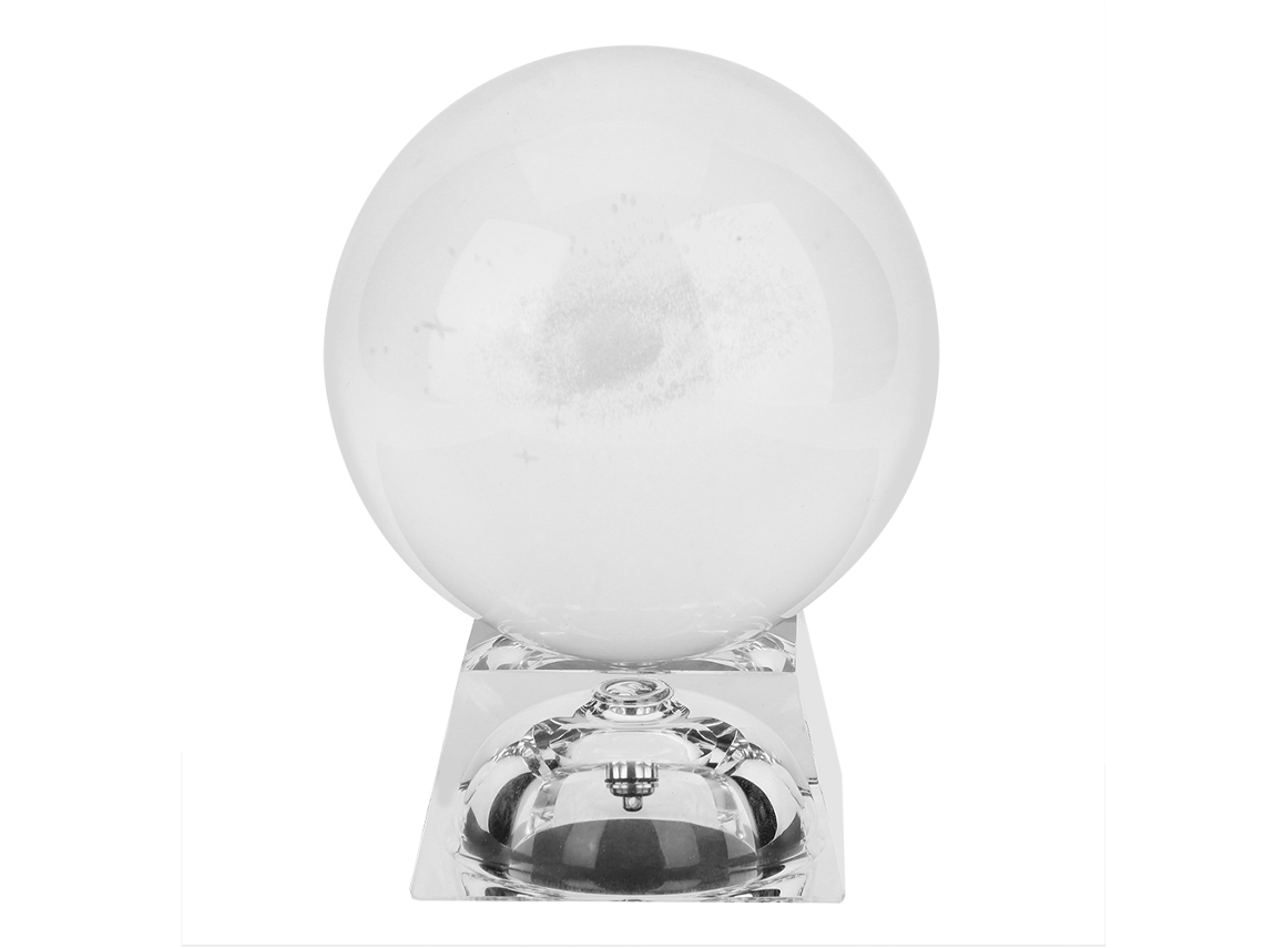 Bola de Cristal K9 60mm com Base Luminosa para Decoração