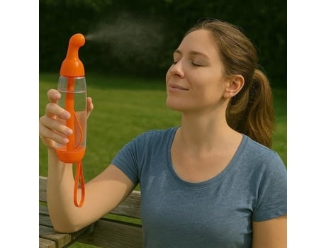 Pacote Com 2 Vaporizadores Brumisadores Manuais Recarregáveis 22 Cm Notebooks Cor Aleatória Ideal Para Refrescar O Rosto E O Corpo Tous À La Plage