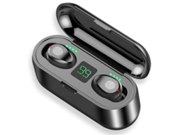 Auriculares Sem Fios Bluetooth 5.3 Som Estéreo Cancelamento De Ruído Microfone Para Chamadas Display Led/lcd Lurelia