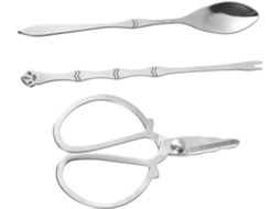 Conjunto De Utensílios Para Frutos Do Mar Garfo Aço Inoxidável E Bolsa Armazenamento Pinça Caranguejo, Lagosta E Ostras