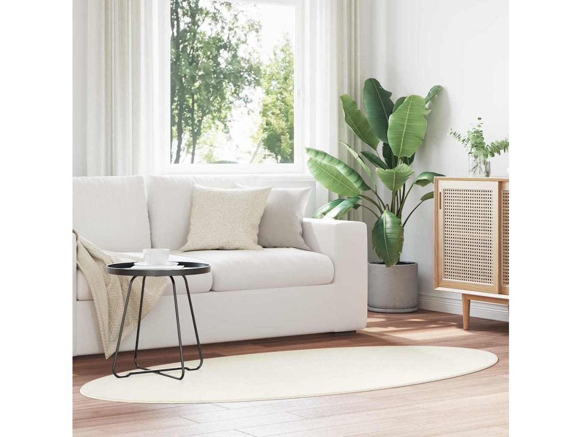 Vidaxl Tapete Huarte Creme 120 X 170 Cm 100% Poliéster