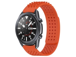 Pulseira De Silicone Respirável Com Furos De 22 Mm E Bolinhas 3d