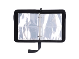 Ats carpeta para Cartões Colecionáveis 4 Bolsos 50 Páginas Transparentes Fecho Zipper para Armazenamento de Cartões