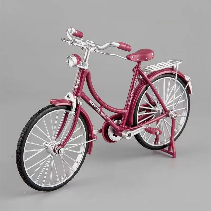 Miniatura de Bicicleta em Metal Fundido, Brinquedo Colecionável Realista para Meninos MDUG (vermelho)