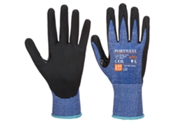 Luva Dexti Cut Ultra - Proteção E Conforto No Trabalho Azul E Preto / Xxl