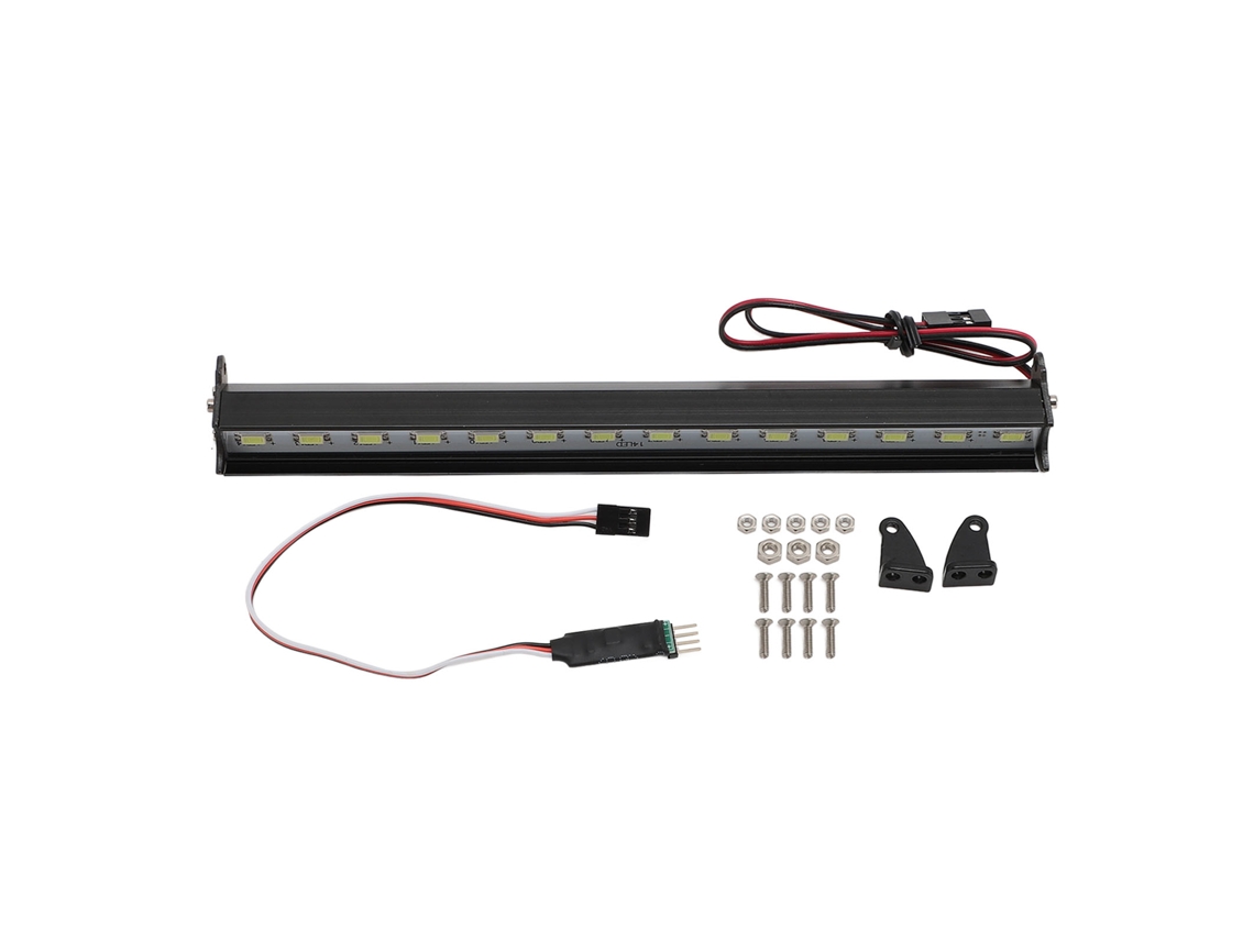 Luz De Teto Para Carro Rc 7.1in Com 14 Leds Brancos, Controlador, Para Carros Rc 1/8 Hsp Redcat Axial Scx10 D90 Hpi