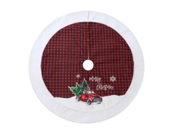 Saia Para Árvore De Natal 48 Polegadas Vermelho Decoração Natalina