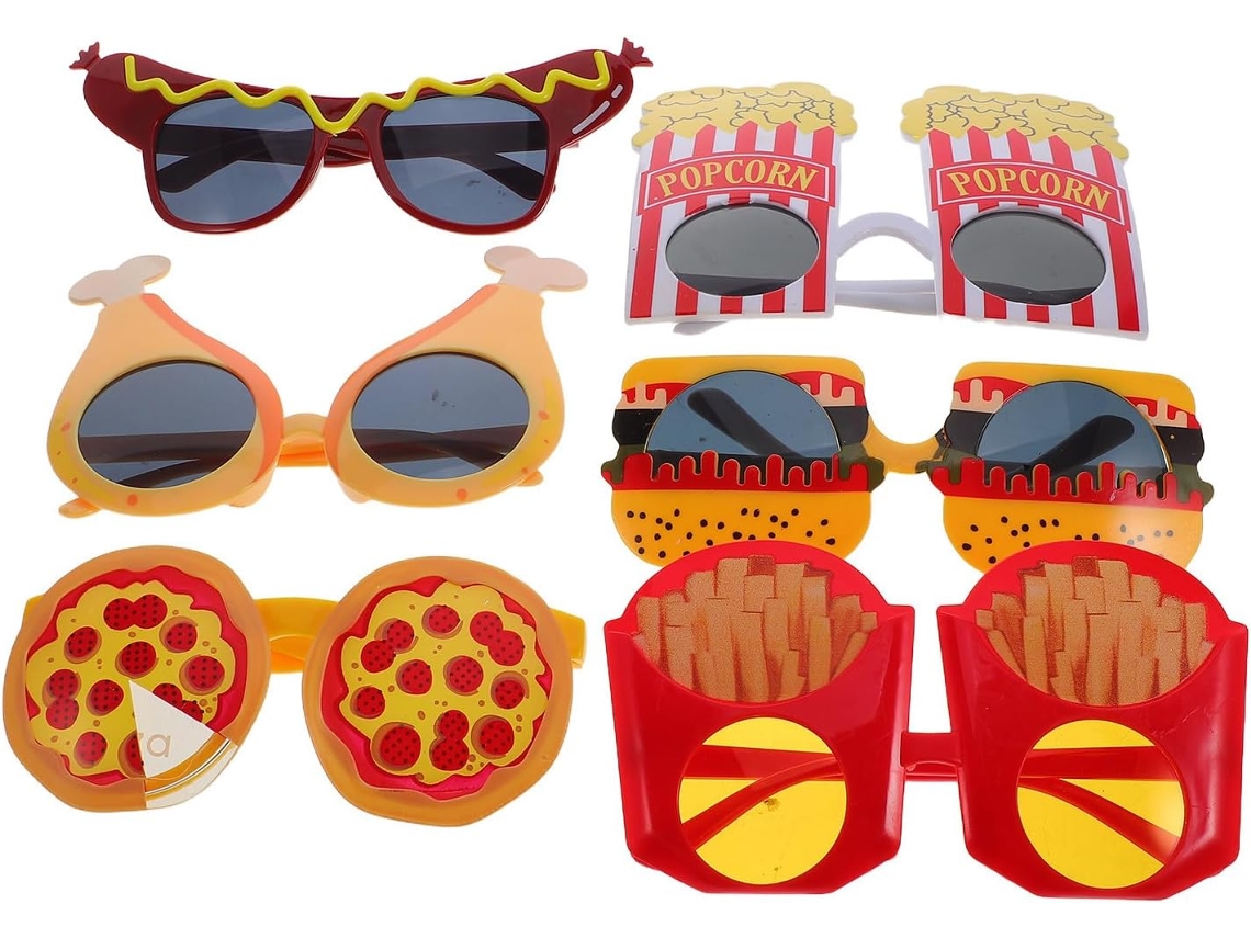 Conjunto De 6 Óculos De Sol Extravagantes De Plástico