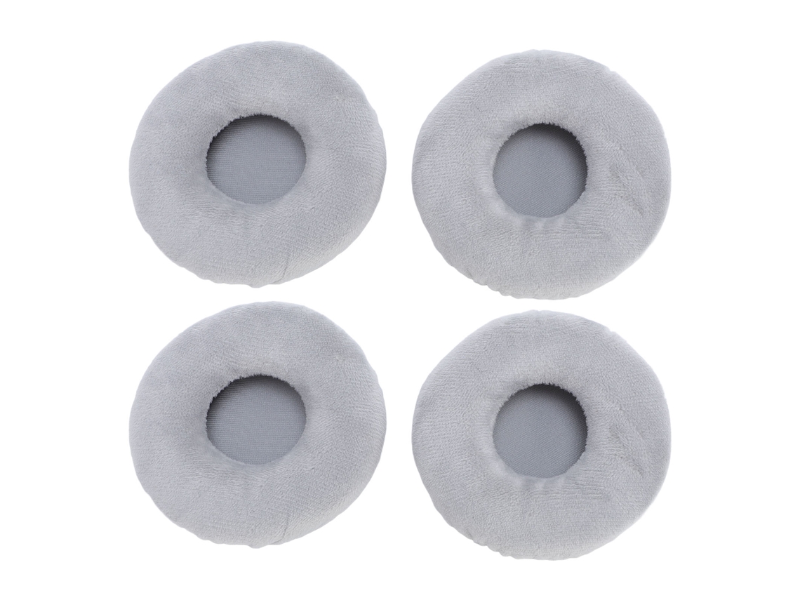 Almohadillas de Repuesto para Auriculares de 75 Mm, Espuma de Terciopelo, para Ath s200bt Sj33 Esw9 Es10, Color Gris, 4 Unidades.
